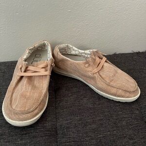 Hey Dude Rose Gold Glitter